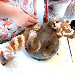 Zoo CEramics Pottery Workshop Glazing