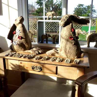 Zoo Ceramics Gallery Hares