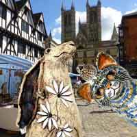 Lincoln Artists Market Hare and Cat