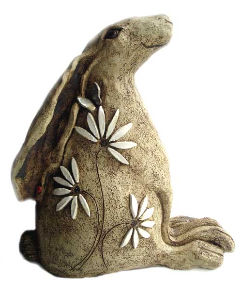 hare with Butterflies by Maggie Betley from Zoo Ceramics