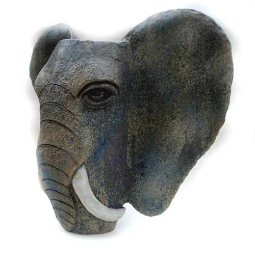 Elephant Head Pot by Maggie Betley Zoo Ceramics