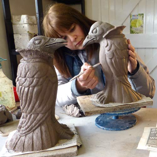 Tracy Wright Carving Crows