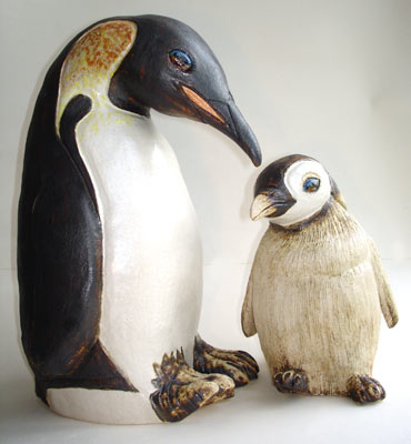 Emperor Penguin and Chick