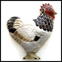 SIlver Sussex Hen Zoo Ceramics